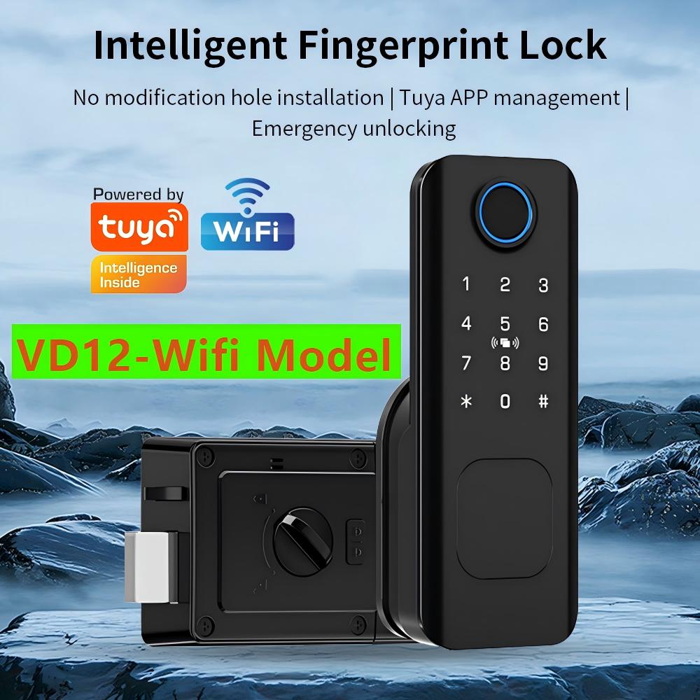 Smart Garden Door Lock - Kunci Pintu Pintar Elektrik Rim Lock
