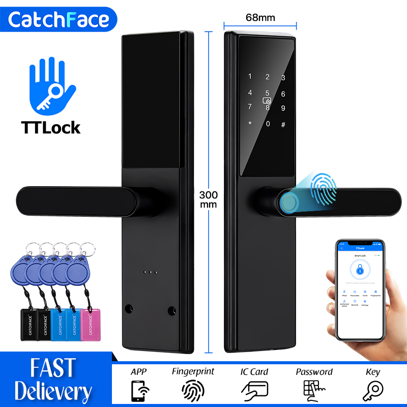 Smart Garden Door Lock - Kunci pintu sidik jari Bluetooth, kunci