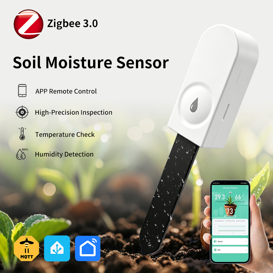 Smart Garden Zigbee - Sensor Kelembaban Tanah Tuya Zigbee3.0, Deteksi