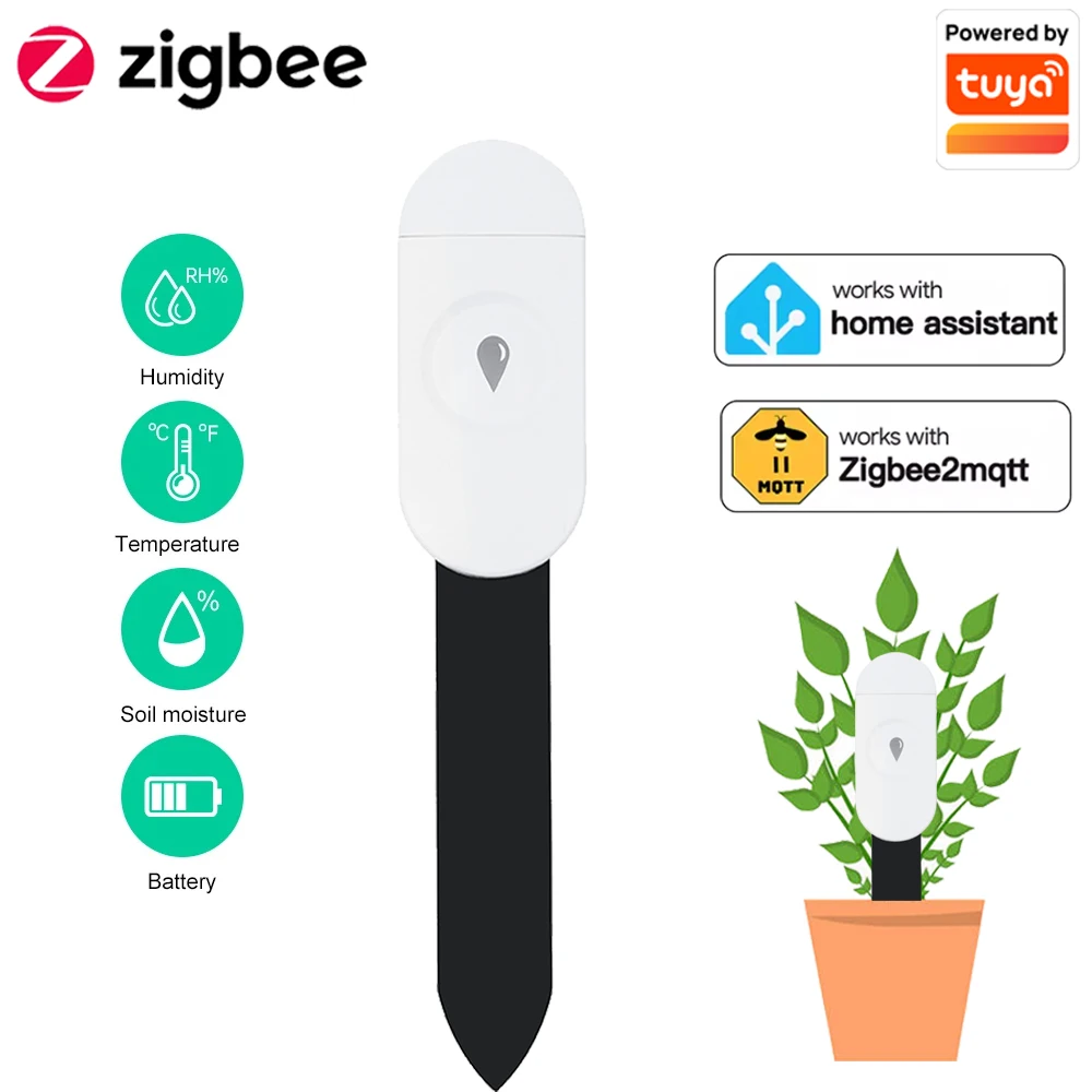 Smart Garden Zigbee - Tuya Zigbee Detektor Kelembapan Suhu Kelembaban