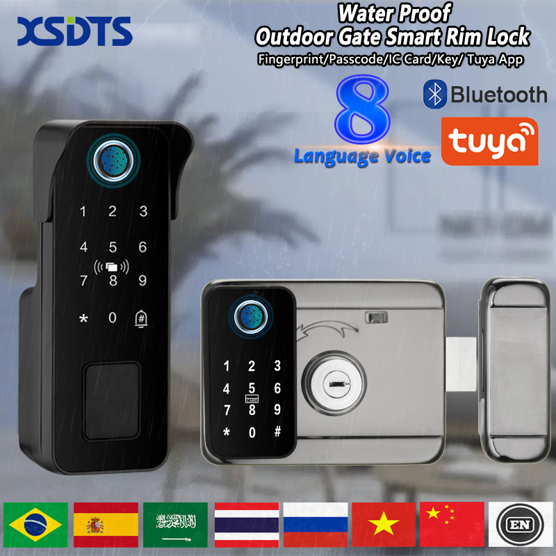 Smart Garden Door Lock - Kunci Pintu Pintar Tahan Air Sidik