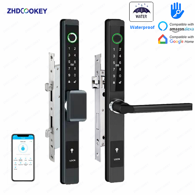 Smart Garden Door Lock - ZHDCOOKEY Kunci Pintu Digital Biometrik Tahan