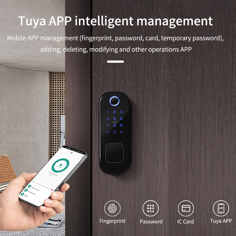 Tuya kunci pintu sidik jari ce - Smart Garden Door Lock ulasan dan harga