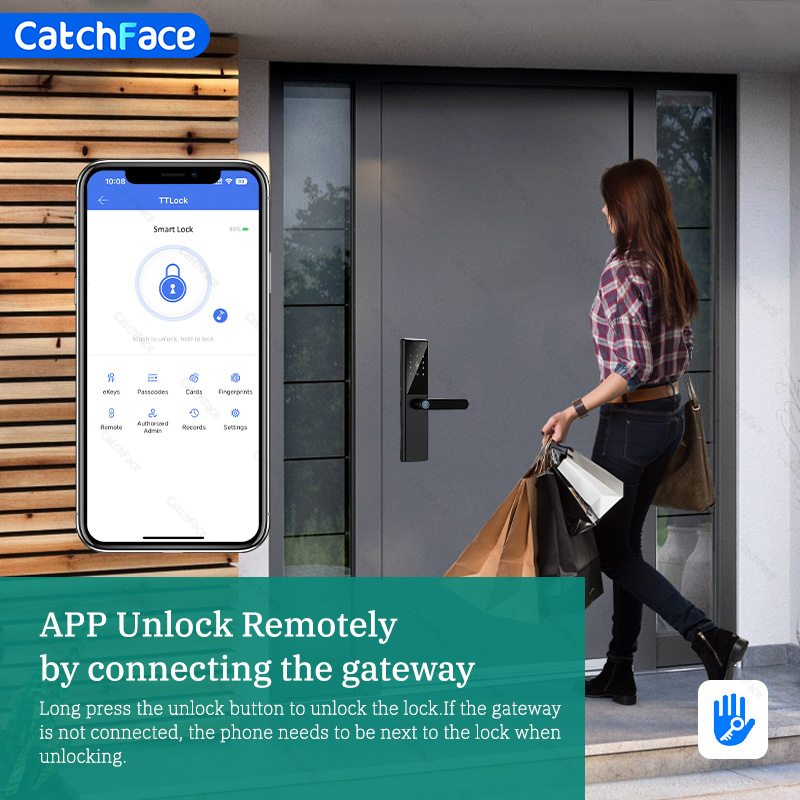 Kunci pintu sidik jari Bluetoo - Smart Garden Door Lock ulasan dan harga