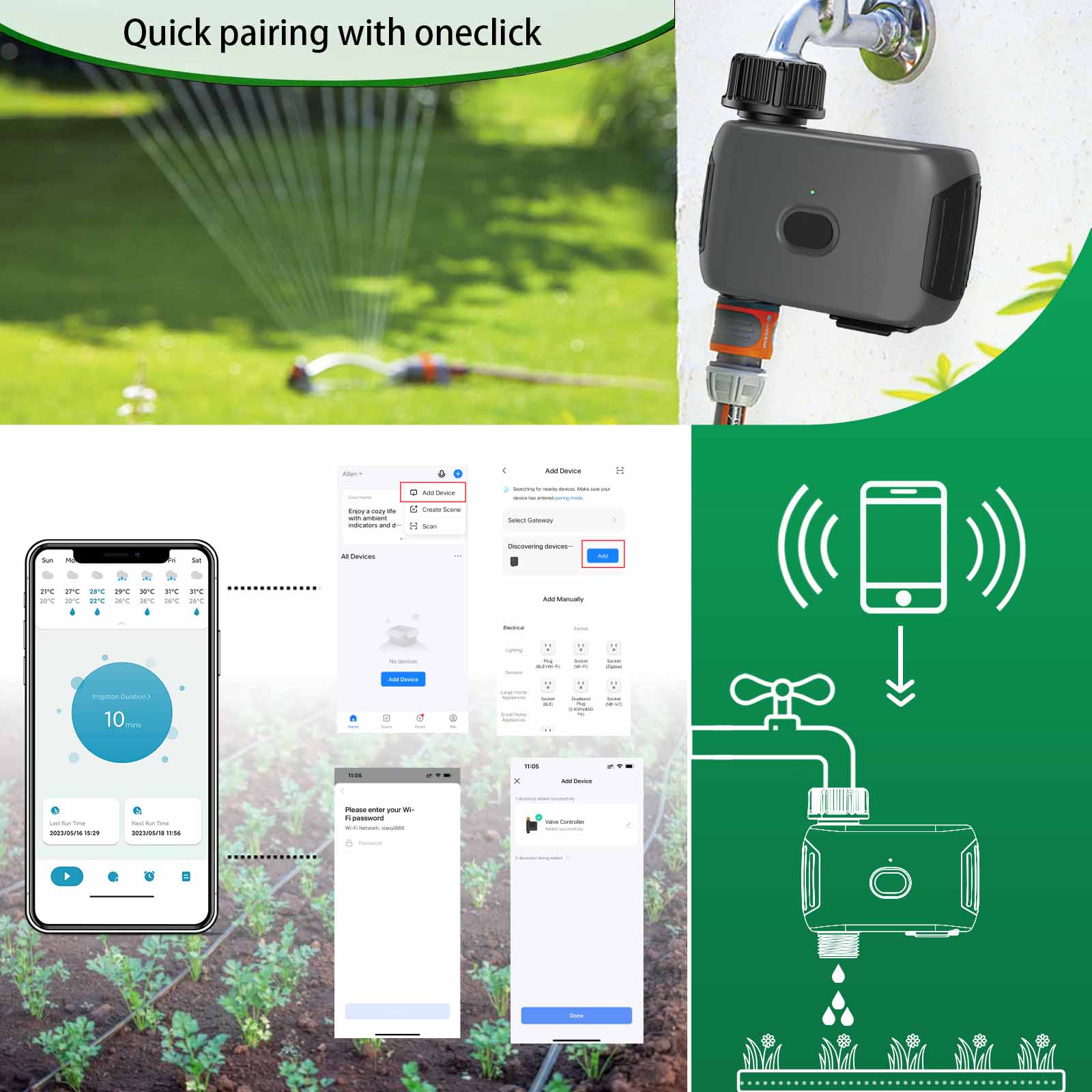 INSOMA Pengatur Waktu Penyiram - Smart Garden Water Timer ulasan dan harga