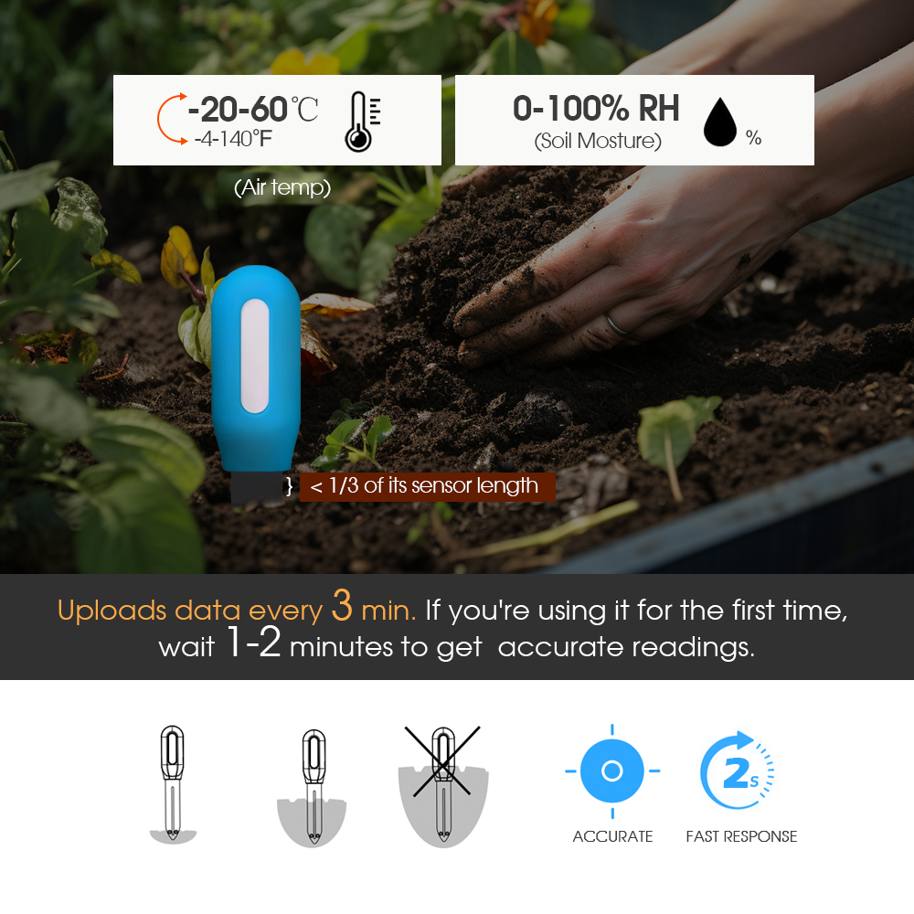 1 Buah Sensor Tanah Tuya Zigbe - Smart Garden Zigbee ulasan dan harga