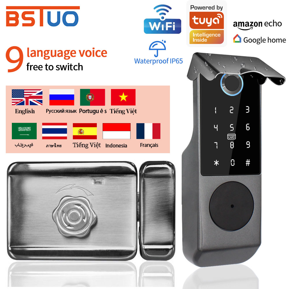 TUYA WIFI Kunci Pintu Pintar K - Smart Garden Door Lock ulasan dan harga