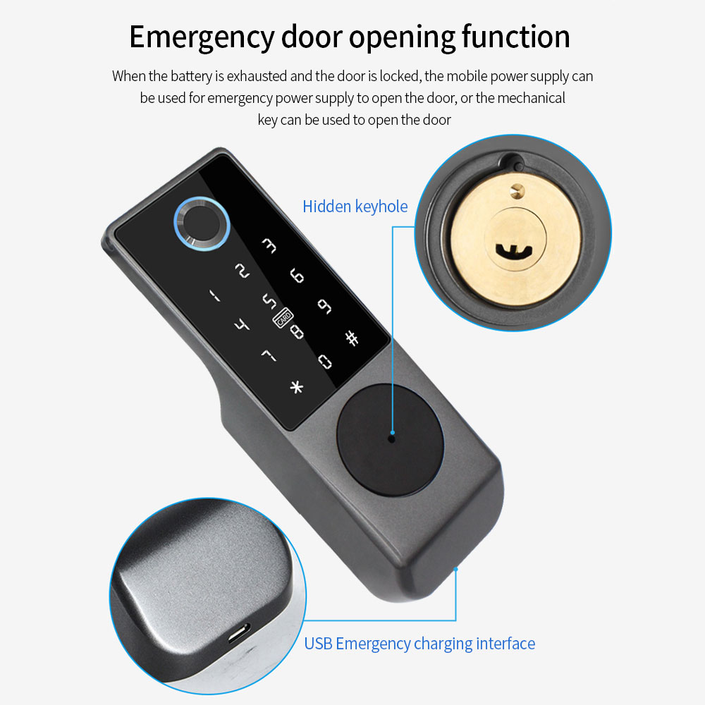 TUYA WIFI Kunci Pintu Pintar K - Smart Garden Door Lock ulasan dan harga