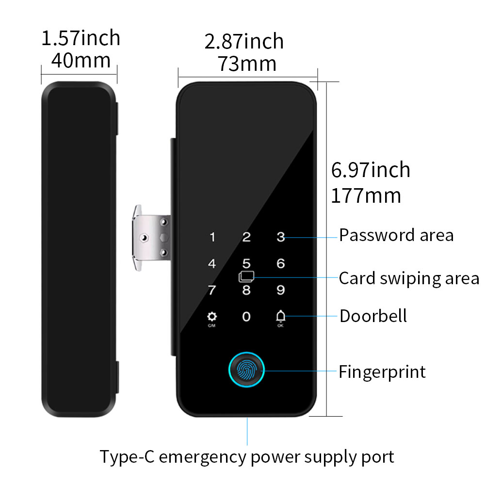 Tuya Smart Life Kunci Pintu Ka - Smart Garden Door Lock ulasan dan harga