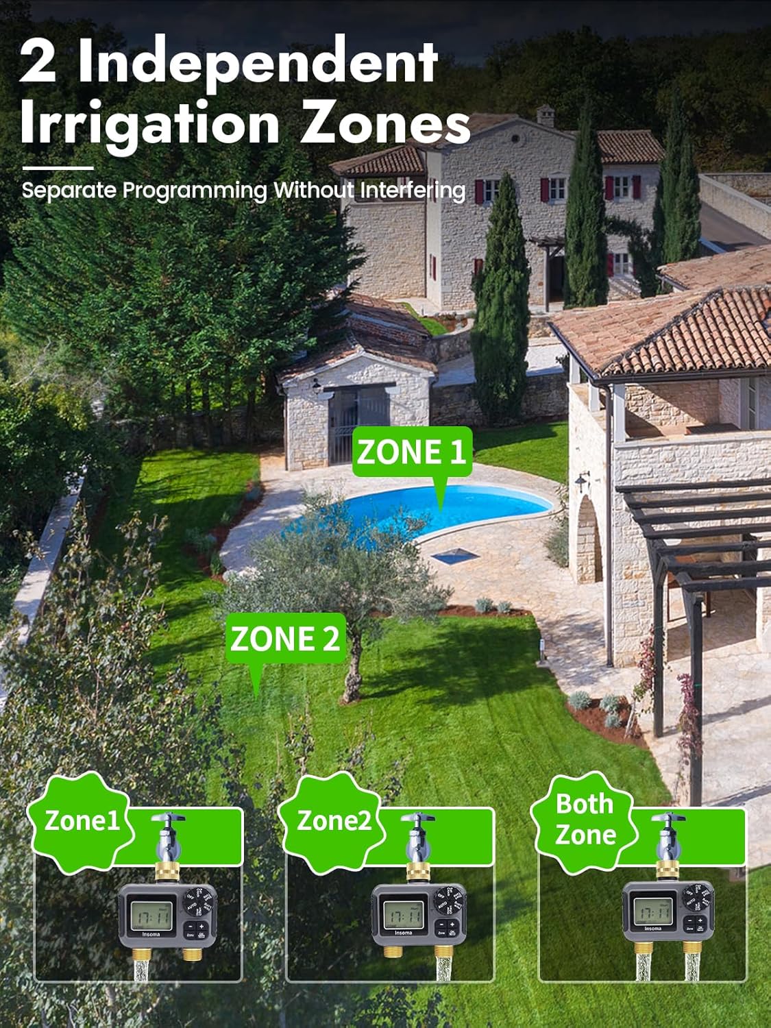 Insoma sistem penyiraman iriga - Smart Garden Iot ulasan dan harga