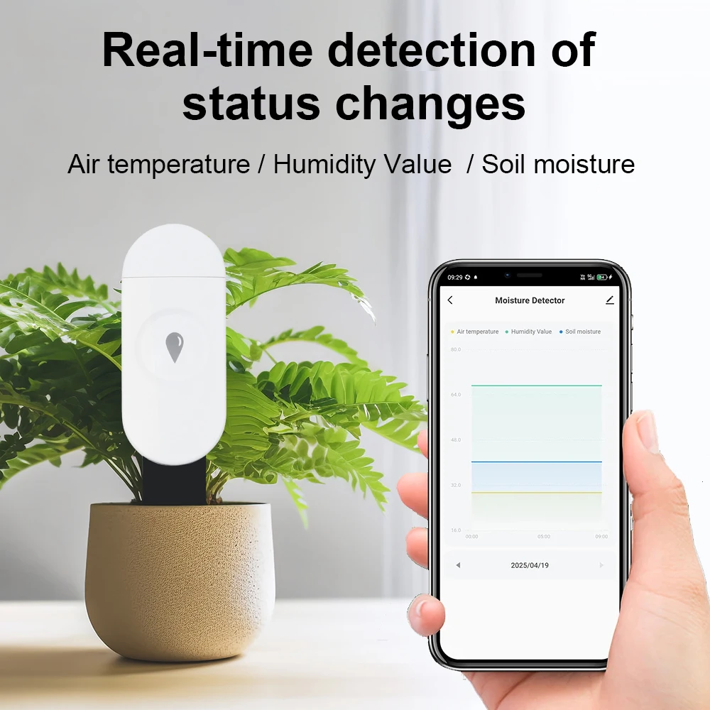 Tuya Zigbee Detektor Kelembapa - Smart Garden Zigbee ulasan dan harga