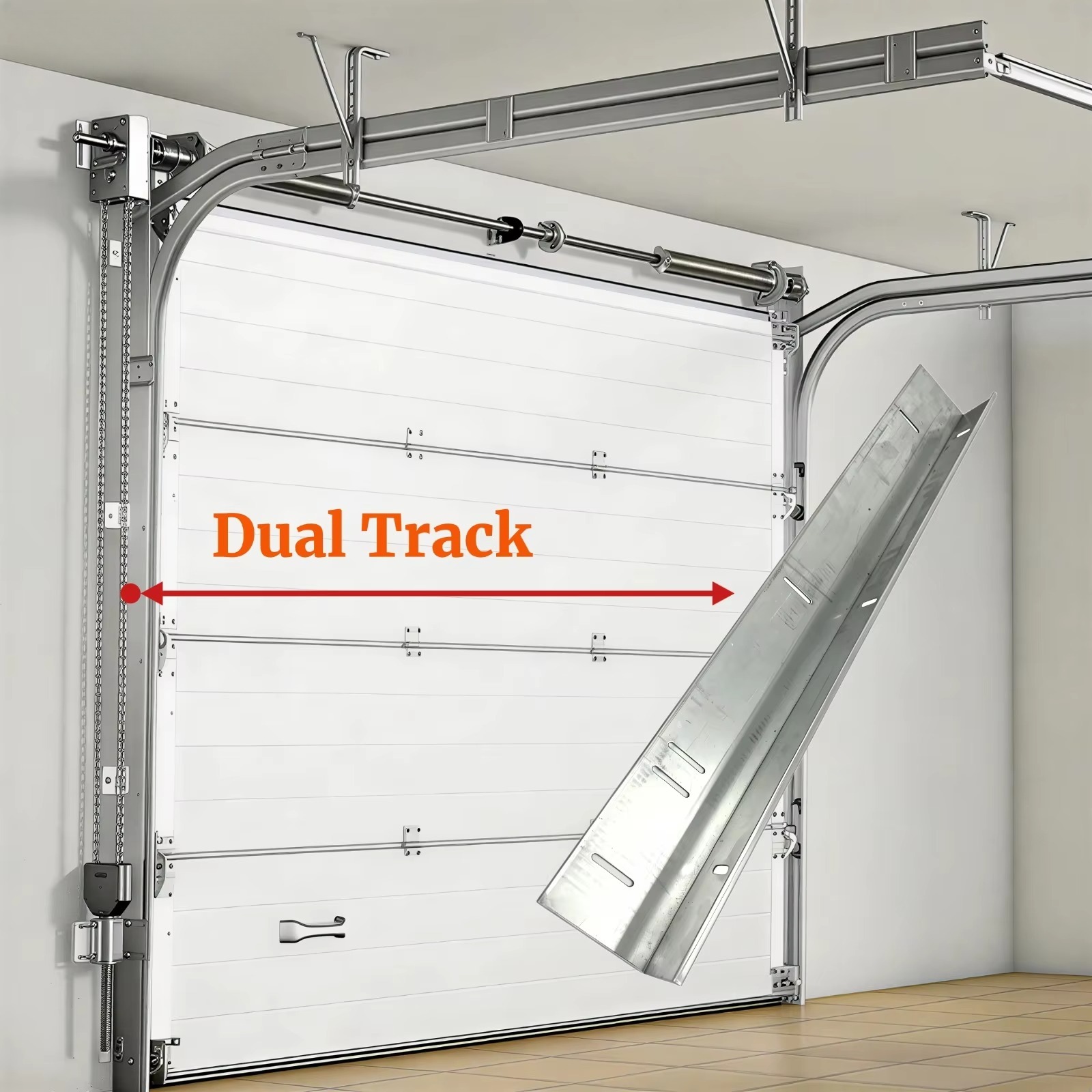 Pintu garasi aluminium pintar  - Smart Garden Door Lock ulasan dan harga