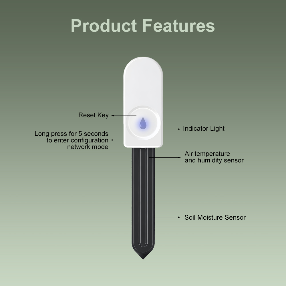 ZigBee Penguji Kelembapan Tana - Smart Garden Zigbee ulasan dan harga