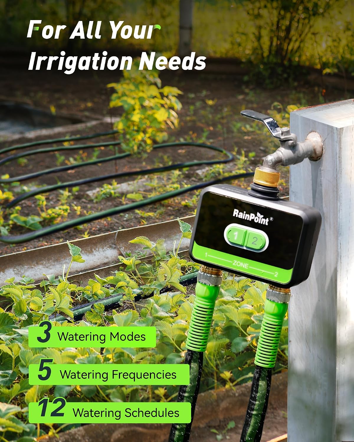 Timer Air WiFi Pintar 2-Zona u - Smart Garden Water Timer ulasan dan harga