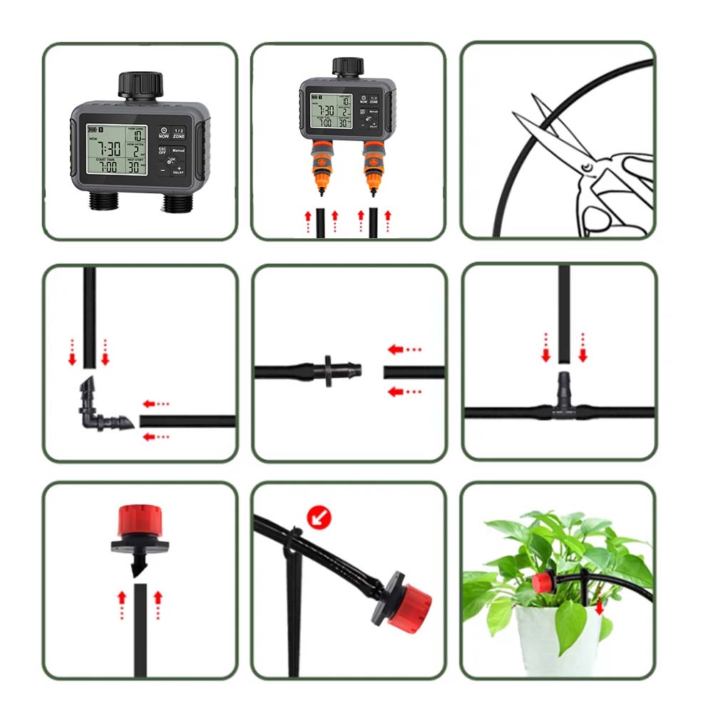 Kit Irigasi Otomatis dengan Ti - Smart Garden Water Timer ulasan dan harga