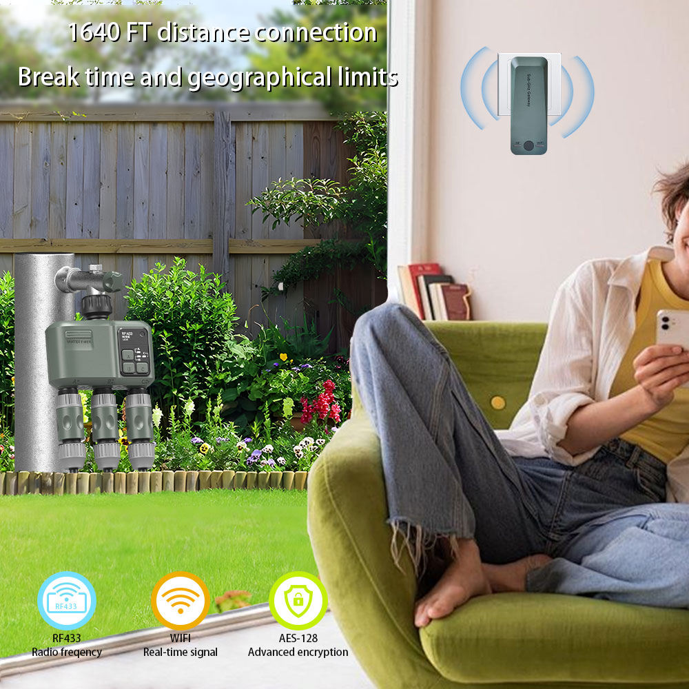 Tuya Wifi+RF433 Timer Air 3-ou - Smart Garden Water Timer ulasan dan harga