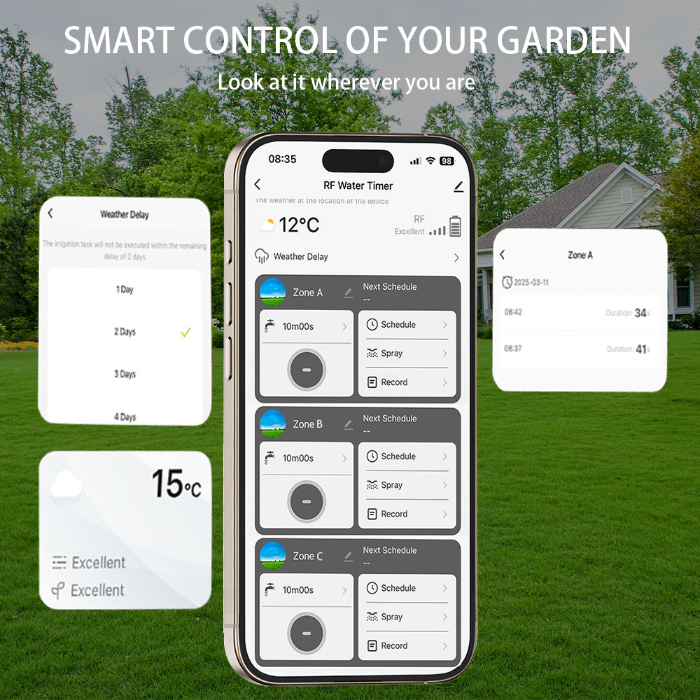 Tuya Wifi+RF433 Timer Air 3-ou - Smart Garden Water Timer ulasan dan harga