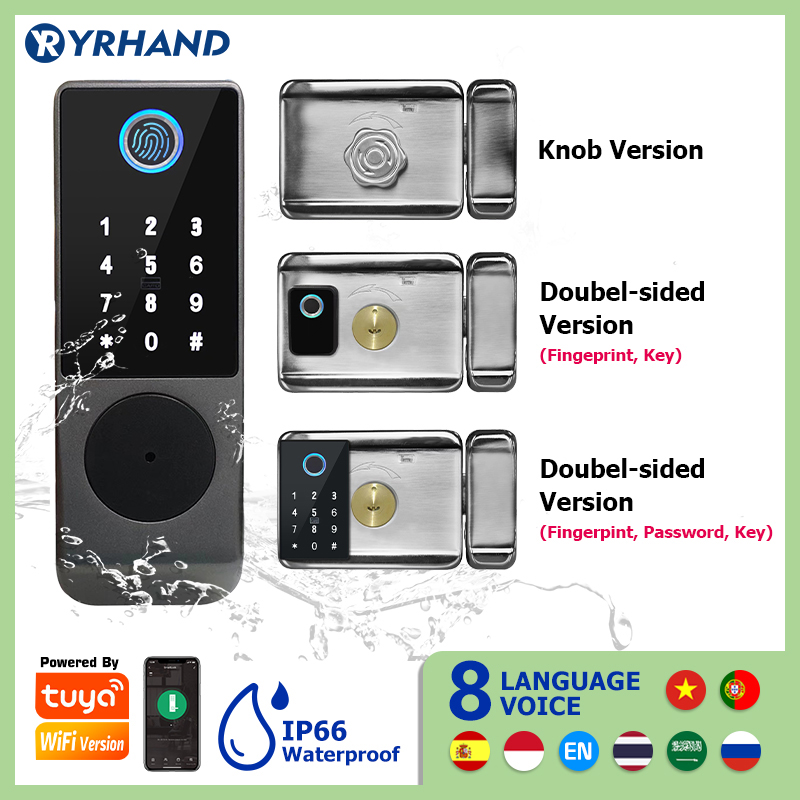 Tuya Kunci Pintar Tahan Air Wi - Smart Garden Door Lock ulasan dan harga