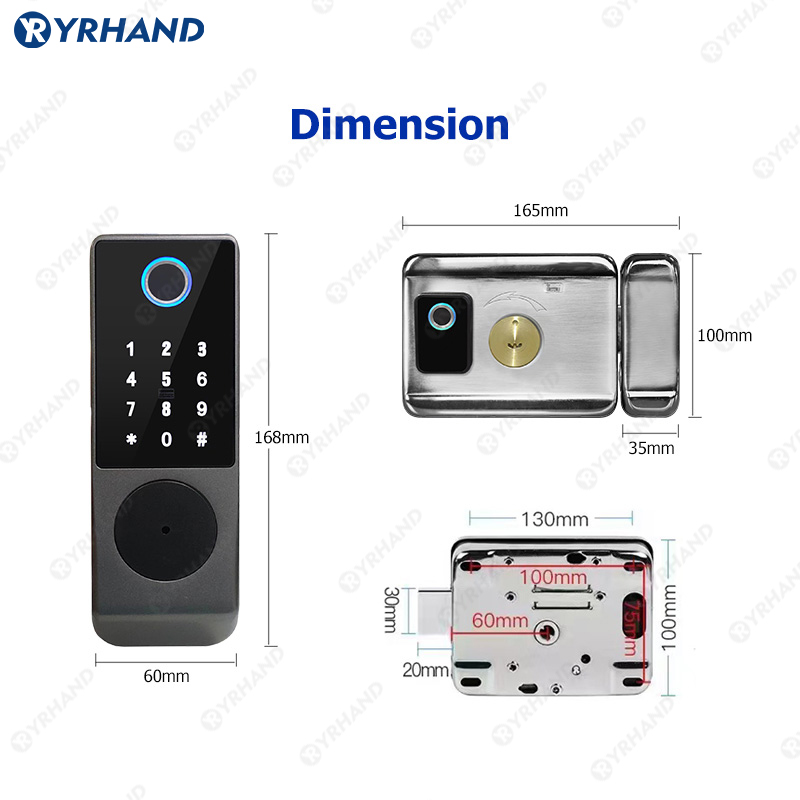 Tuya Kunci Pintar Tahan Air Wi - Smart Garden Door Lock ulasan dan harga